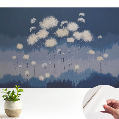 Tapeta na zeď Pampelišky Modrá harmonie