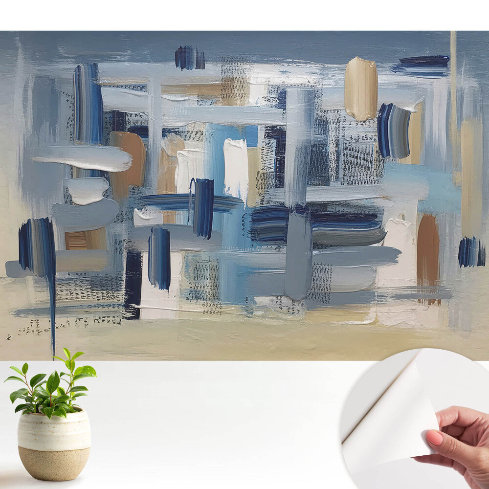 Tapeta do obyvaku Abstraktní barevné složení štětce