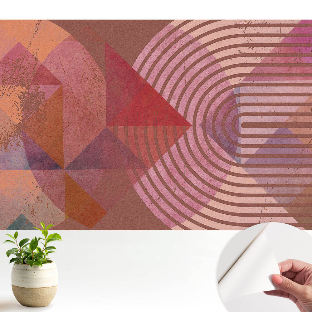 Tapeta do obyvaku Geometrická energie barvy