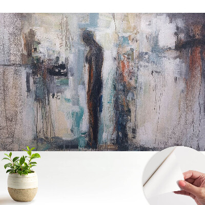 Tapeta na zeď Abstraktní silueta v tlumených barvách