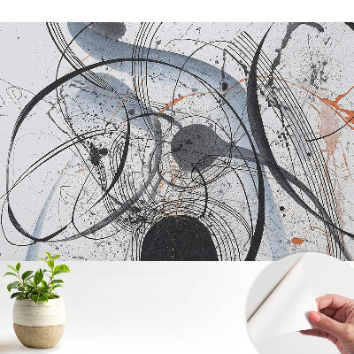 Tapeta na zeď Abstraktní linie rozptýlené kompozice