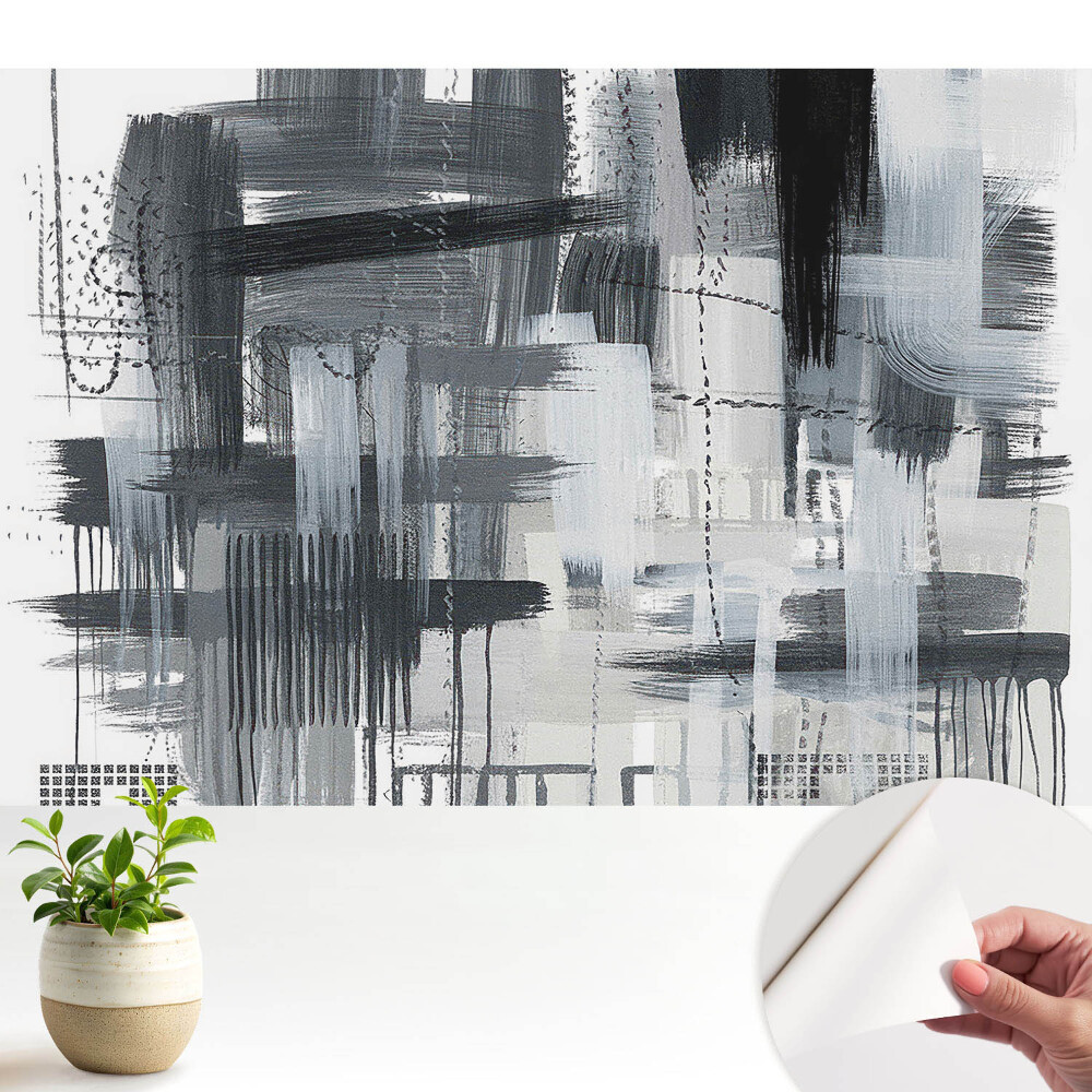 Tapeta Monochromatická abstrakce tahů