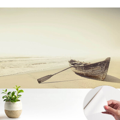 Tapeta do obyvaku Tichá loď na pláži