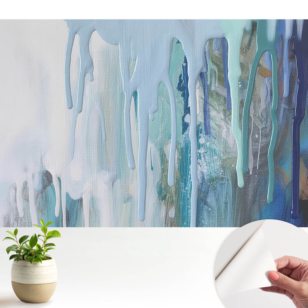 Tapeta do obyvaku Jemnější, sytější abstraktní barvy