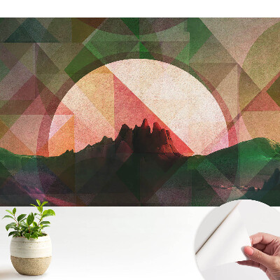 Tapeta na zeď Geometrické hory západ