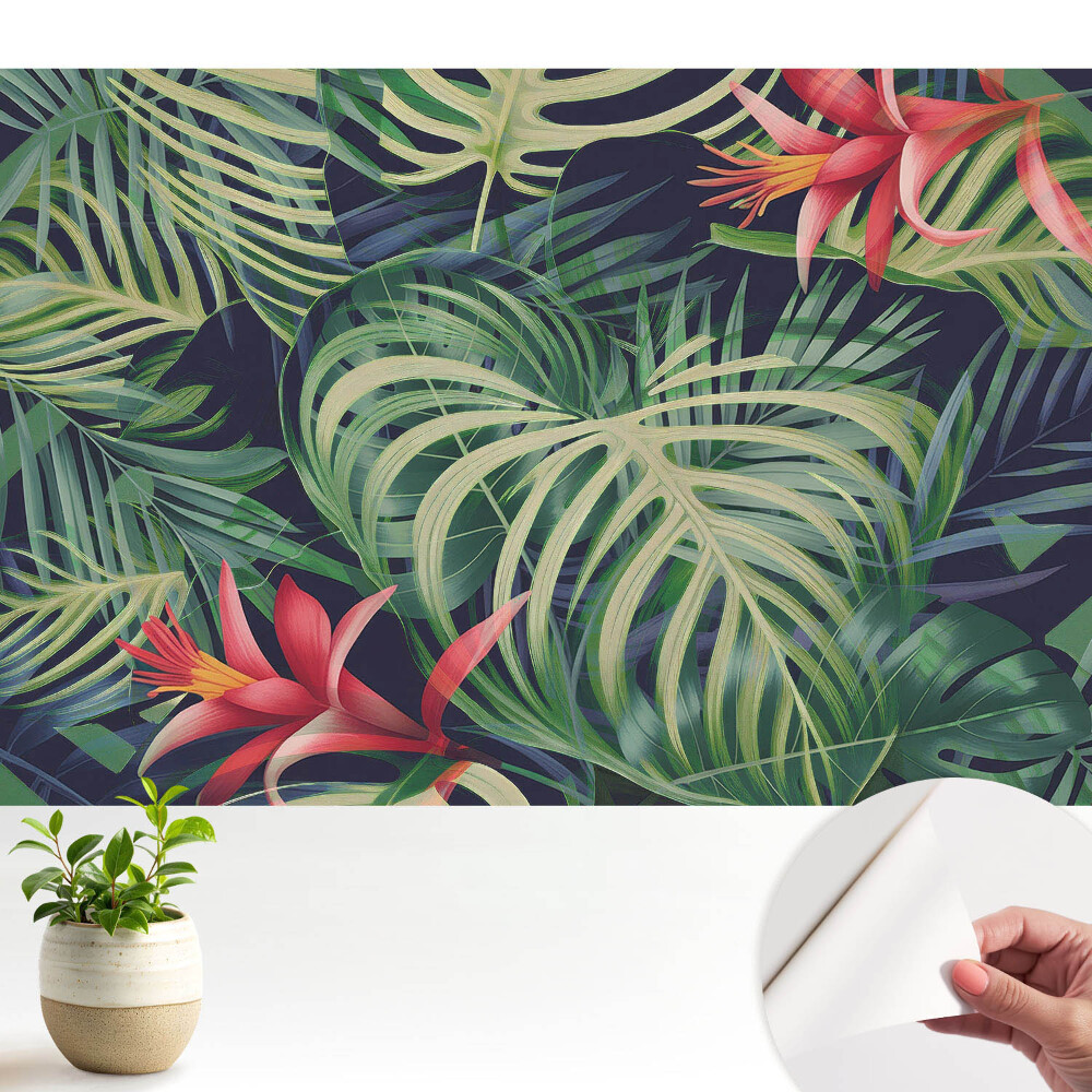 Tapeta Tropické listy energické klima