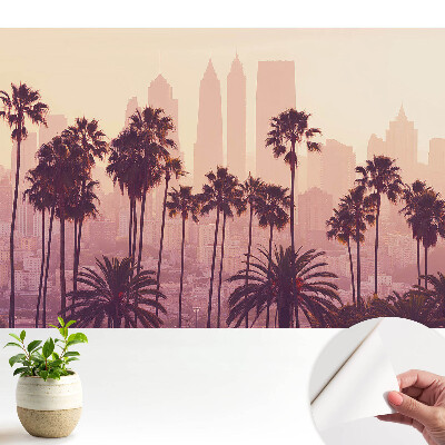 Tapeta do obyvaku Atmosférické palmy při západu slunce