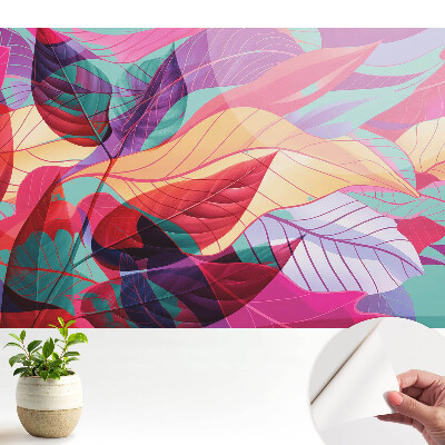 Tapeta Barevné listí v abstraktním stylu