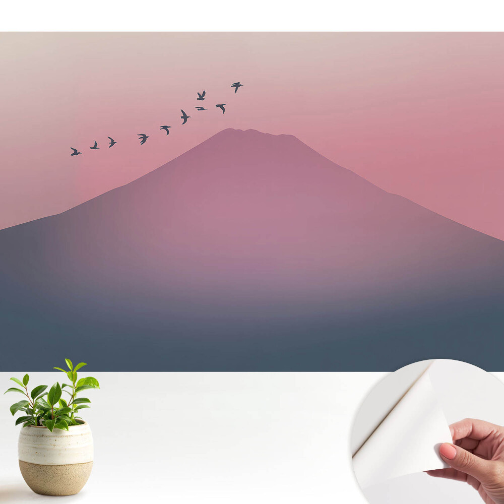 Tapeta na zeď Pastelové hory při západu slunce