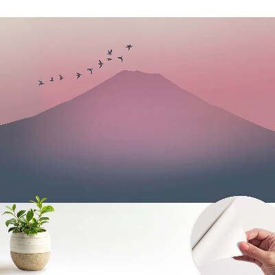 Tapeta na zeď Pastelové hory při západu slunce