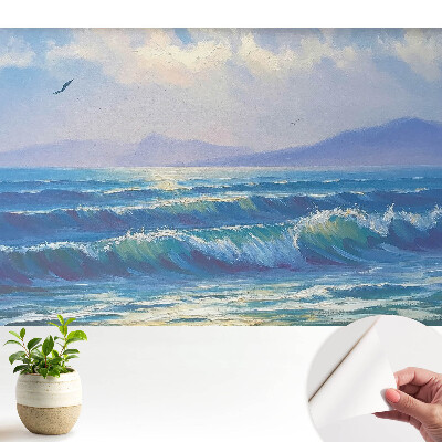 Tapeta Oceánská harmonie vlní hory