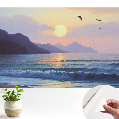 Tapeta na zeď Západ slunce nad mořem v klasickém stylu