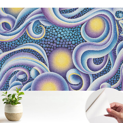 Tapeta do obyvaku Abstraktní barevné víry