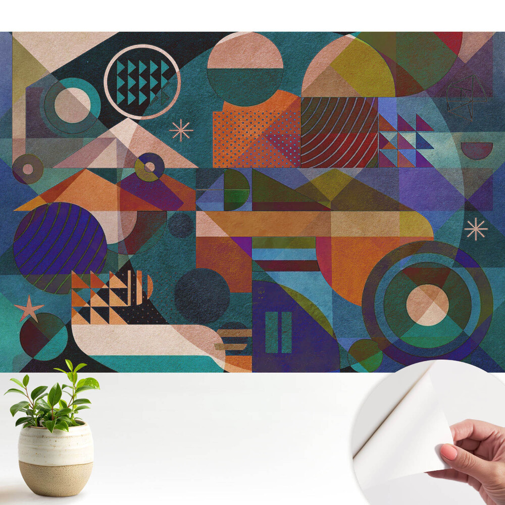 Tapeta Barevná geometrická abstrakce