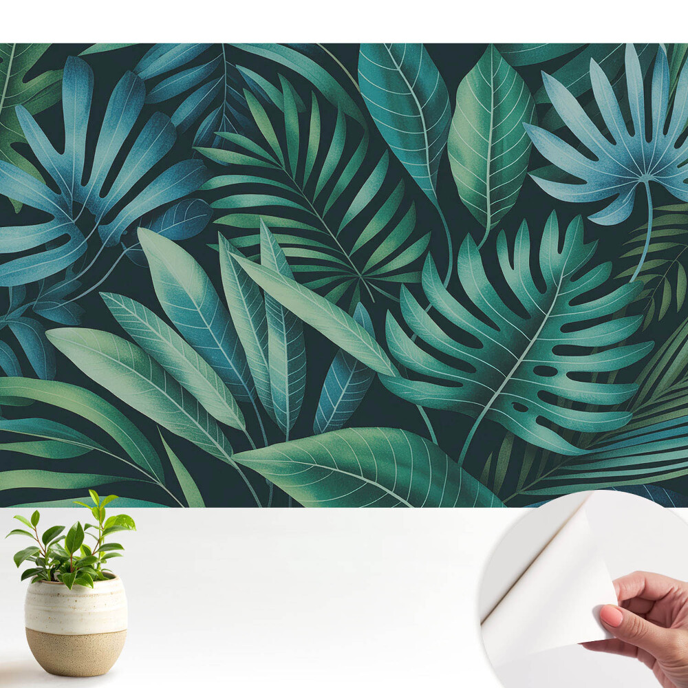 Tapeta Harmonické vzory tropických listů