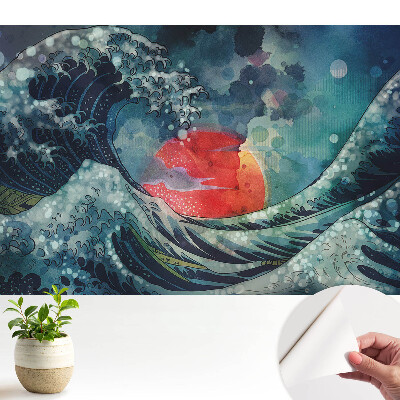 Tapeta do obyvaku Bouřková vlna, malebnost živlů