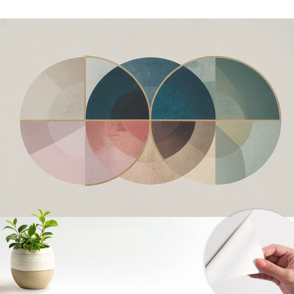 Tapeta na zeď Barevná kola v moderním stylu