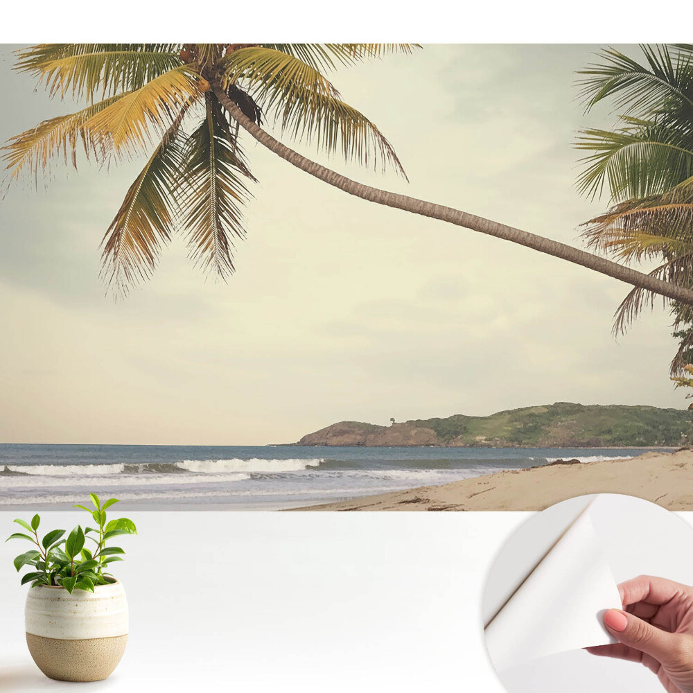 Tapeta do obyvaku Palma a exotická pláž