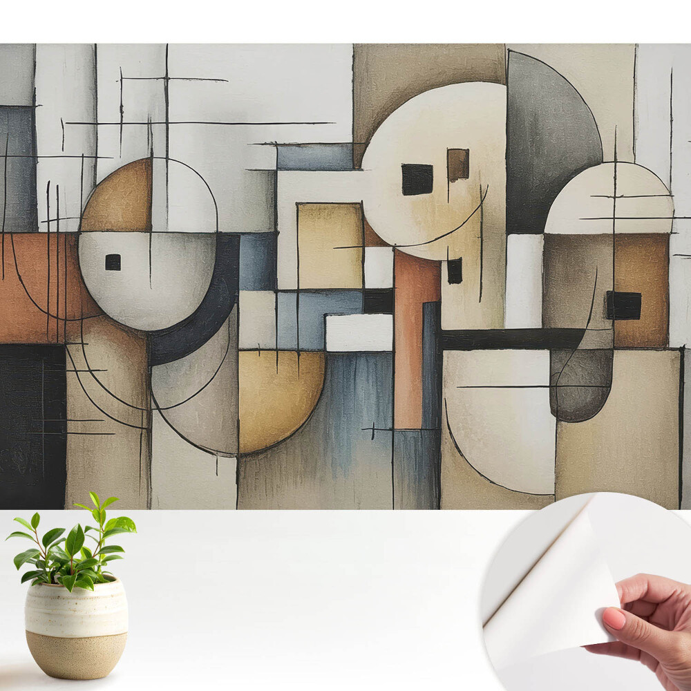 Tapeta do obyvaku Abstraktní geometrické tvary