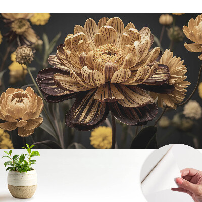 Tapeta s květinovým motivem v klasickém stylu