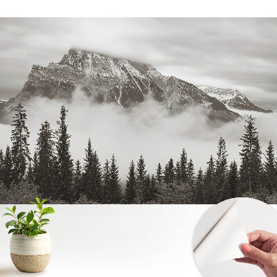 Tapeta na zeď s motivem horské krajiny obklopené mlhou