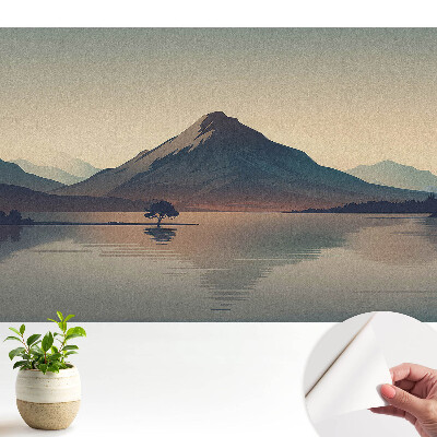 Tapeta do obyvaku Horské panorama harmonie vody