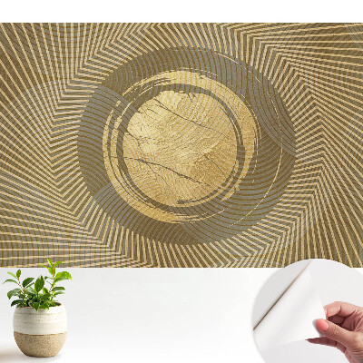 Tapeta na zeď Geometrická abstrakce v odstínech žluté