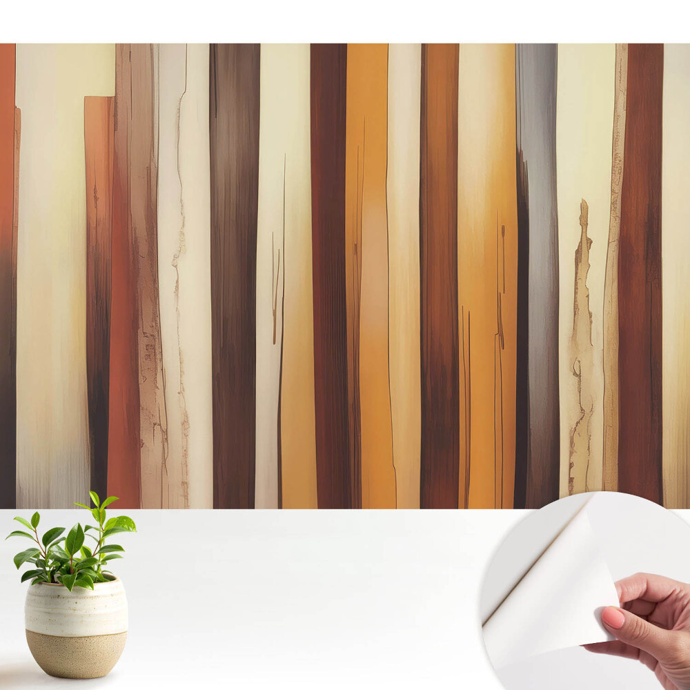 Tapeta Teplé odstíny svislých pruhů
