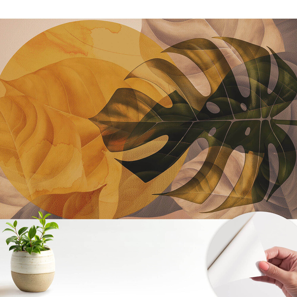 Tapeta Listy v teplých tónech