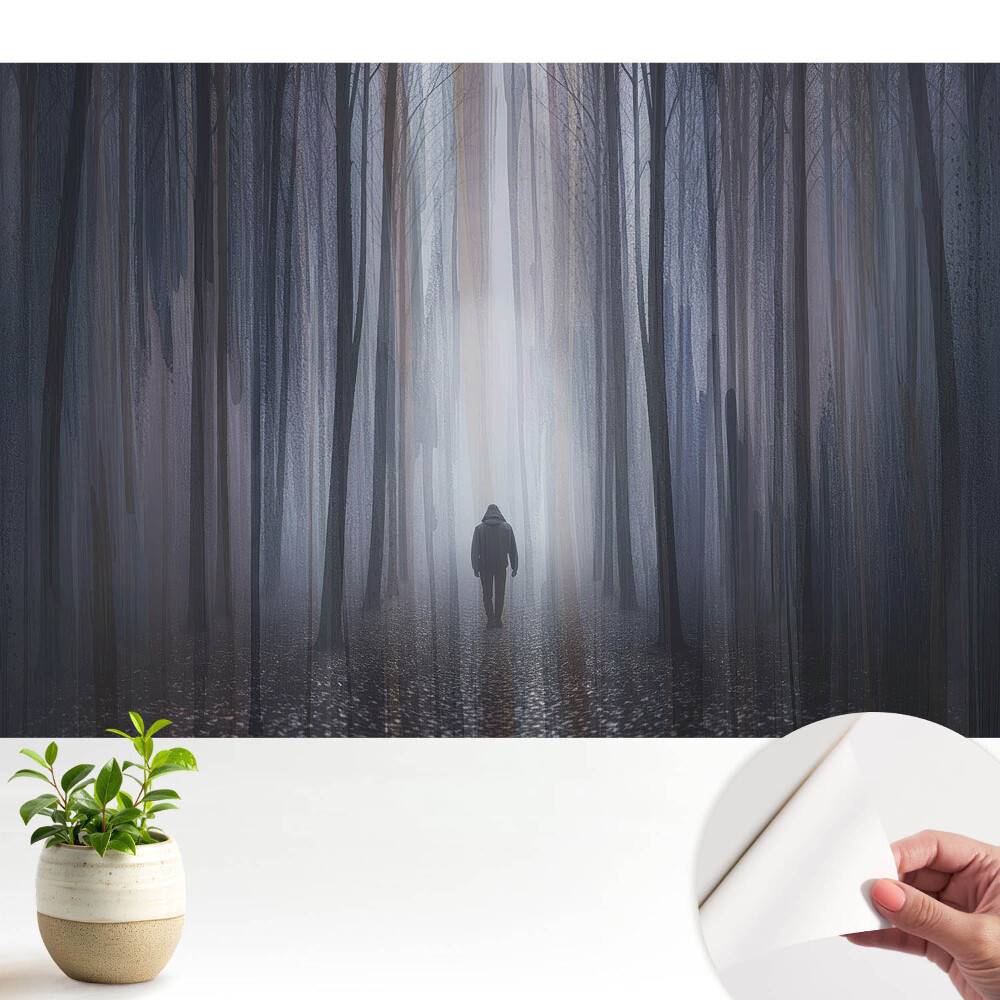 Tapeta do obyvaku Osamělá postava v tajemném lese