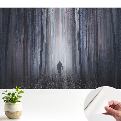 Tapeta do obyvaku Osamělá postava v tajemném lese