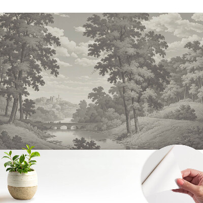 Tapeta Klasická krajina s mostem