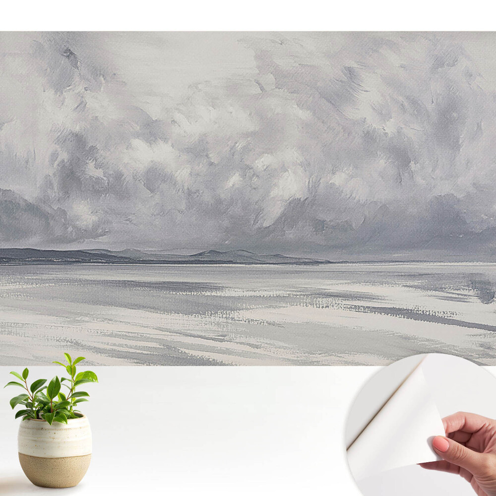 Tapeta na zeď Temné mraky nad klidným mořem