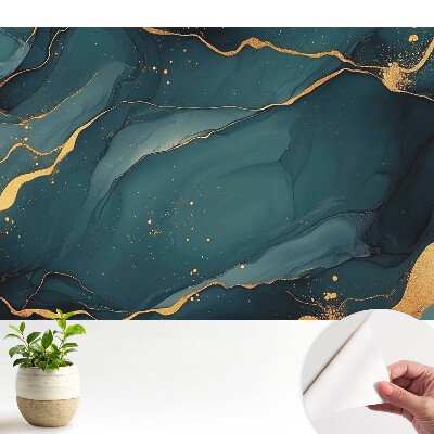 Tapeta do obyvaku Elegantní abstrakce v tmavě modrých tónech