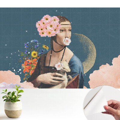 Tapeta na zeď Květinový surrealistický portrét