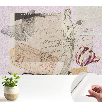 Tapeta Retro romantická koláž