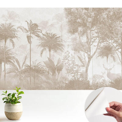 Tapeta Jemný tropický les s jeleny