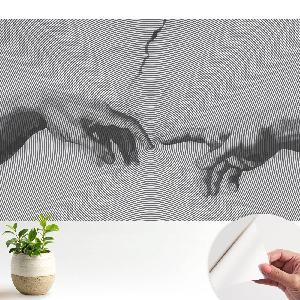 Tapeta Ruce v soustředných liniích