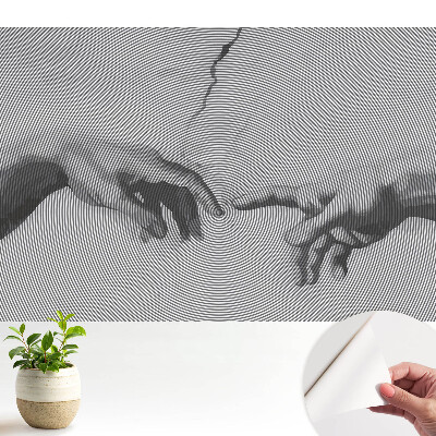 Tapeta Ruce v soustředných liniích