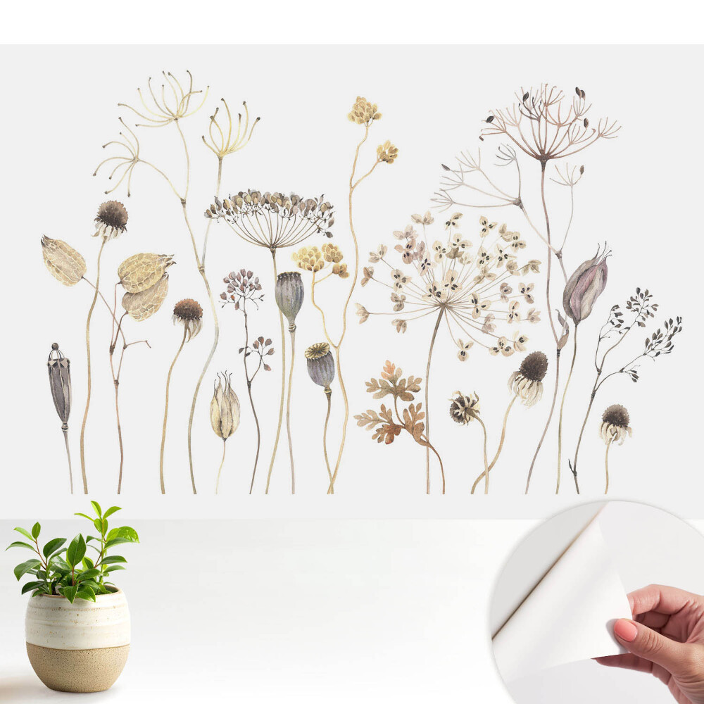 Tapeta Rustikální kompozice sušených rostlin