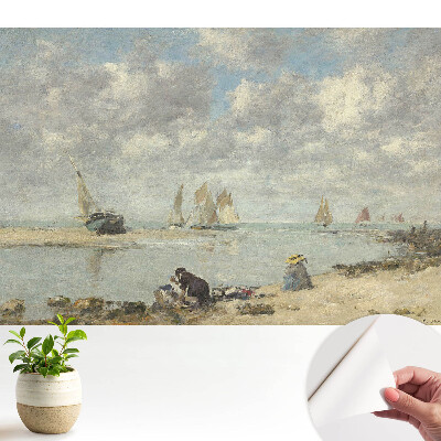 Tapeta Výhled na moře s plachetnicemi