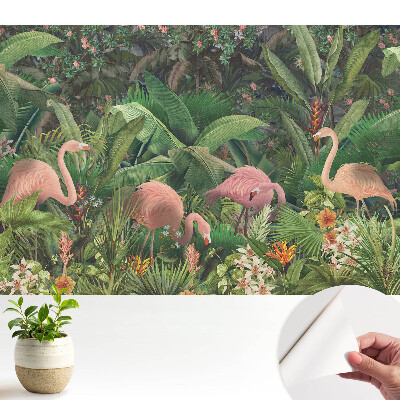 Tapeta Tropická exotika plameňáků