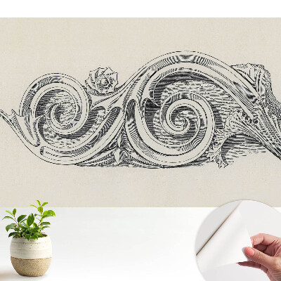 Tapeta na zeď Stylová klasická rostlinná ozdoba