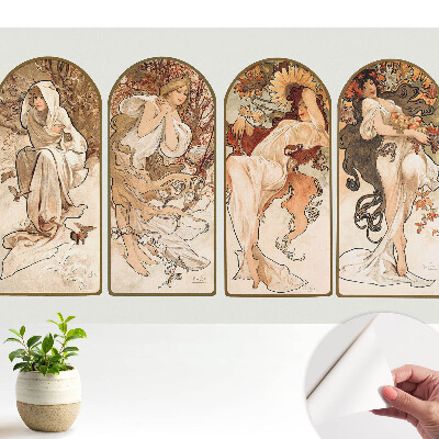 Tapeta na zeď Čtyři ženy v secesním stylu