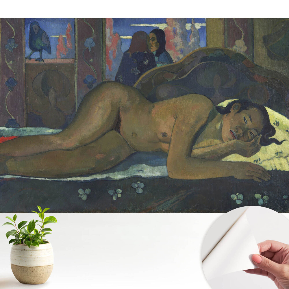 Tapeta do obyvaku Exotická žena v klidném interiéru