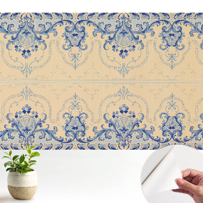 Tapeta Klasický ornamentální vzor, ​​elegance modrá