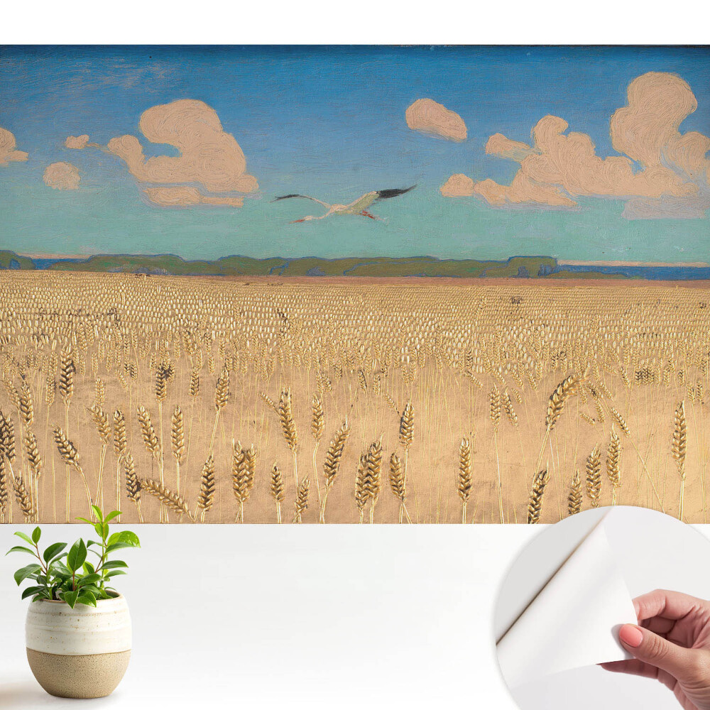 Tapeta Pšeničné pole pod oblohou