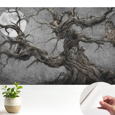 Tapeta Kouzelná noční scenérie se sovami