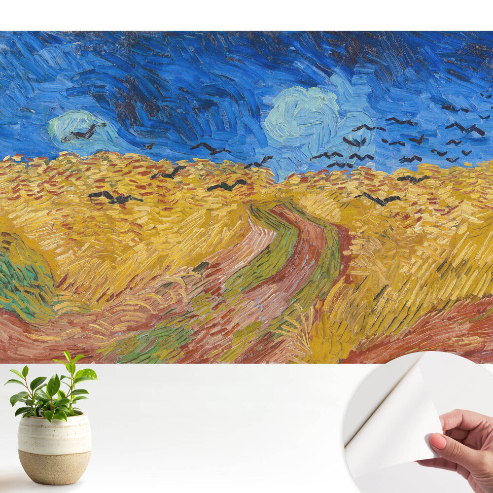 Tapeta do obyvaku Živé barvy ptáků mávajících v obilí