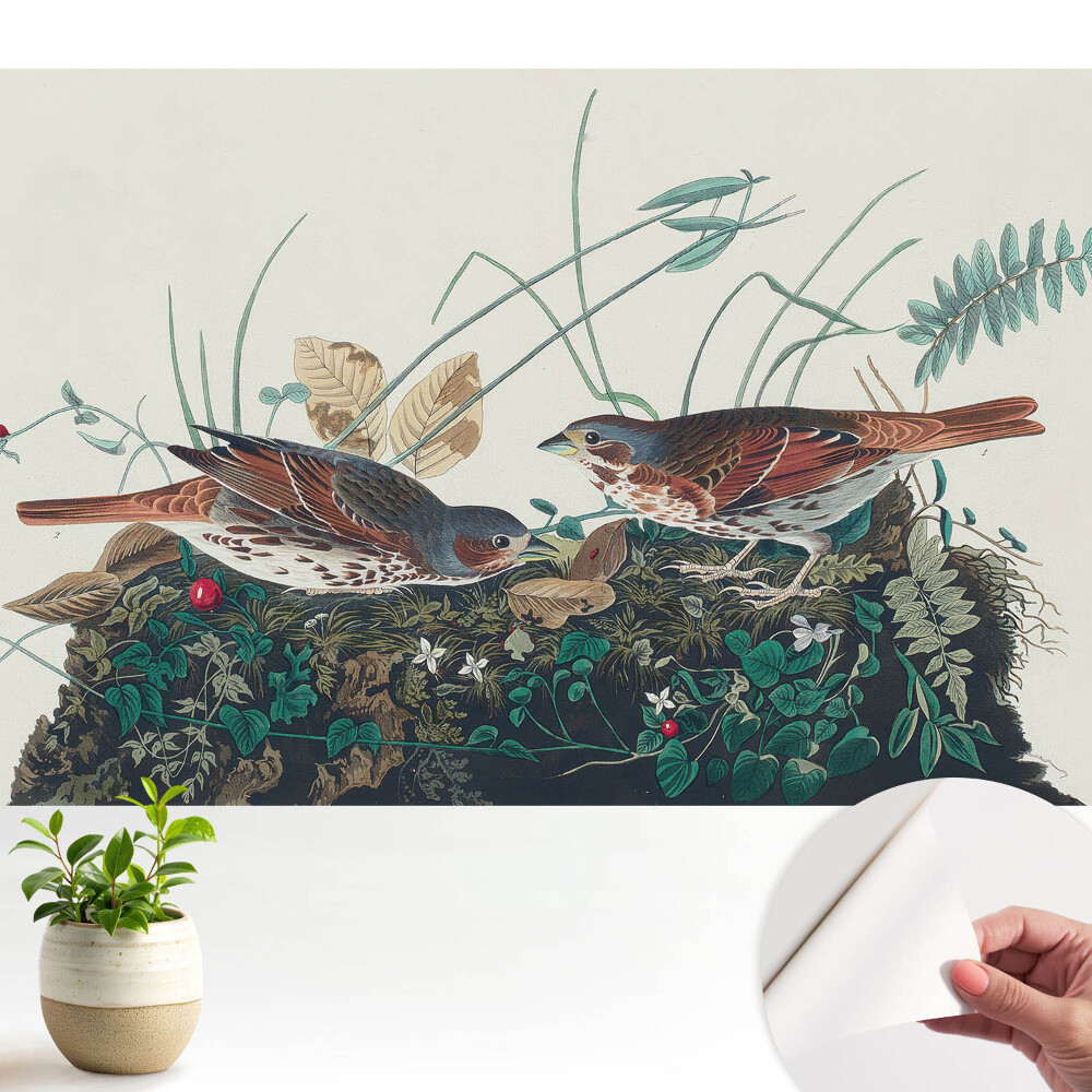 Tapeta na zeď Ptáci mezi zelení